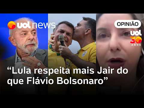 Lula parece respeitar mais Jair Bolsonaro do que respeita Flávio | Tatiana Farah
