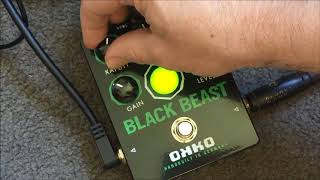 Video thumbnail for Okko Black Beast fuzz pedal with the mysterious KAPUTT function by Gearfacts
