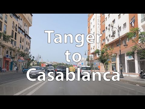 [4K] Driving from Tanger to Casablanca (MA)