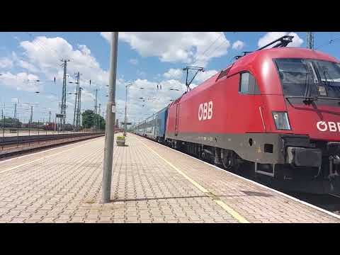 Liszt Ferenc Euro City érkezik Hegyeshalom vasútállomás-ra