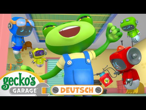 Schläfrige Gecko und Roboter | 90-minütige Zusammenstellung｜Geckos Garage Deutsch｜LKW für Kinder🛠️