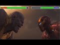 Iron Man Vs Thanos With Healthbars