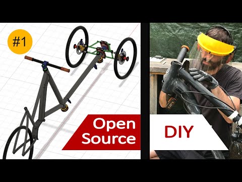 #1 Cable Steering -Tadpole Tilting Cargo Trike Build