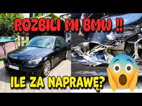 Rozbili mi BMW !! I Po Rumakowaniu :( Jaki Może Być Koszt Naprawy w Warsztacie ? BMW E60 550i V8