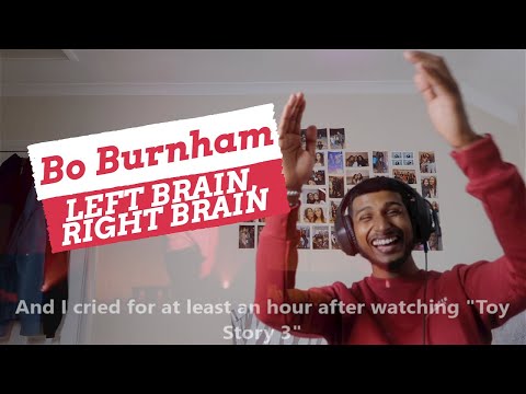 Left Brain, Right Brain w/ Lyrics - Bo Burnham - what REACTION | I LOVED THIS ONE
