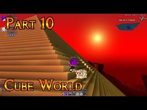 Cube World Gameplay part 10 Level 10 Elf Warrior Anlon Pyramid 1080p