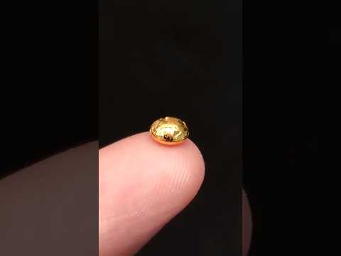 Making a pure gold bead
