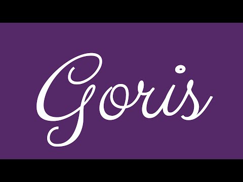 Learn how to Write the Name Goris Signature Style in Cursive Writing