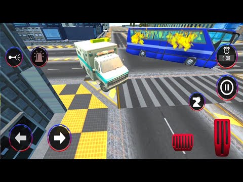 Police Ambulance and Fire Truck Van Driving - Android GamePlay #21