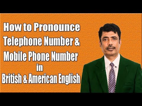 How to pronounce Telephone  and Mobile number correctly Video