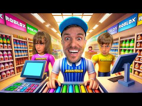 Virei o DONO de um SUPERMERCADO no Roblox! 🛒💸 Supermarket Simulator