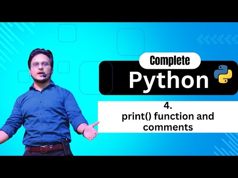 Comments And Print Function Python Tutorials Lecture4 Learnwithamitsir Pythonprogramming
