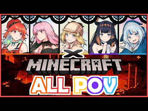 Laxaka - Holomyth's 2nd Minecraft Collab Highlights (All POV)