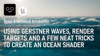 A deep dive into my process of creating this animated stylized ocean in UE