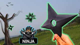 How to make NINJA STAR that can break the tree | Paper Ninja Star (Shuriken) - Origami