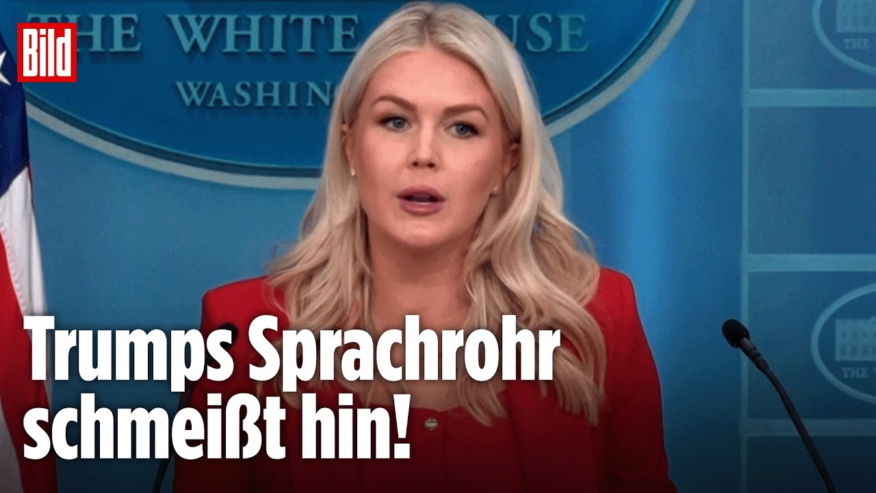 Trump vor der Nachfolger-Frage: Darum tritt Sprecherin Leavitt zurück!