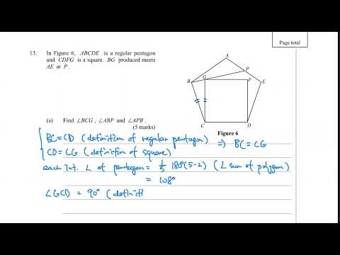 HKCEE 2000 Paper 1 Q13 Geom and 2D