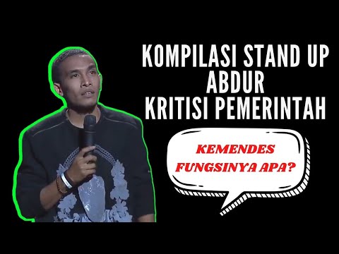 Kompilasi Stand Up Abdur Kritisi Pemerintah: Pencuri Berijazah di Jakarta Dapat Fasilitas Mewah