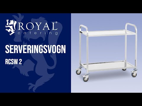 video - B-varer Serveringsvogn - 2 hyller - opptil 160 kg