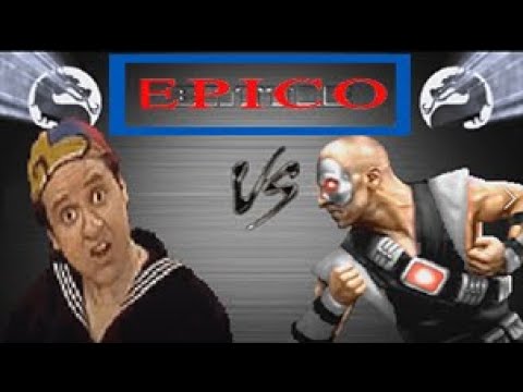 Quico(Kiko) y Doña Florinda vs Kano en Mortal Kombat muy emocionante.