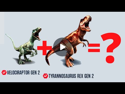 INDOMINUS REX Gen 2! T-Rex Gen 2 + Velociraptor Gen 2 = Apex Predator | Jurassic World The Game