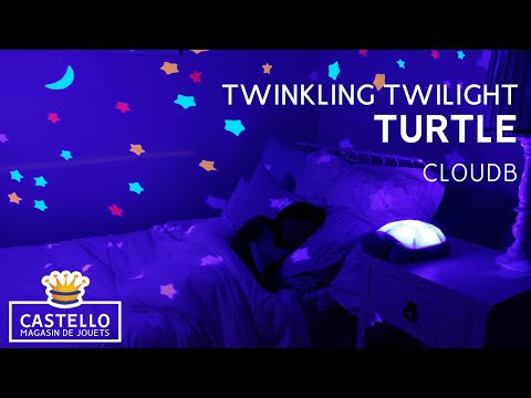 Cloud B Twilight Buddies Turtle Blue nakts lampa-projektors