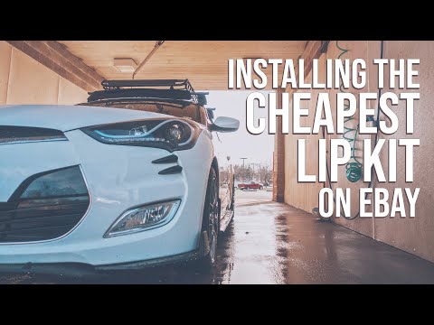Installing the cheapest universal eBay lip kit on my Veloster | RandyR.net