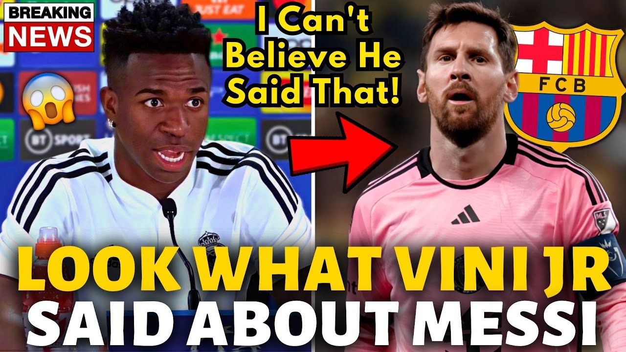 💥BOMB! LOOK WHAT VINI JR SAID ABOUT MESSI! I CAN'T BELIEVE HE SAID THAT! BARCELONA NEWS TODAY!