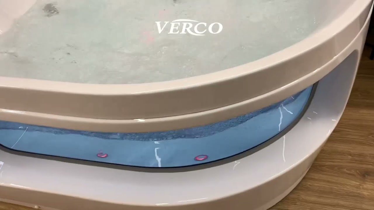  جاكوزي فيركو فاخر نصف زاوية ابيض ( R ) مقاس VERCO 170*120 cm 
