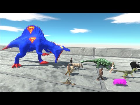 Escape from SUPERMAN SPINOSAURUS - Animal Revolt Battle Simulator Escape from Monster