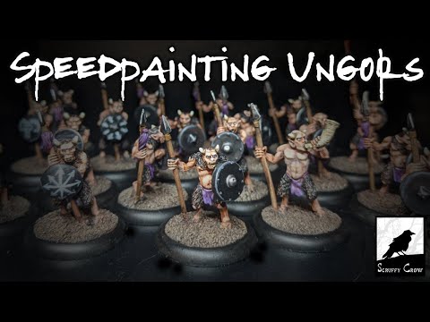 Speed Painting Classic Citadel Ungors  - My Flesh Recipie