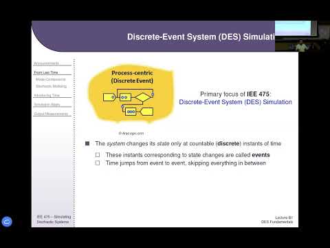 IEE 475: Lecture B1 (2026-09-01): Fundamental Concepts of Discrete-Event Simulation