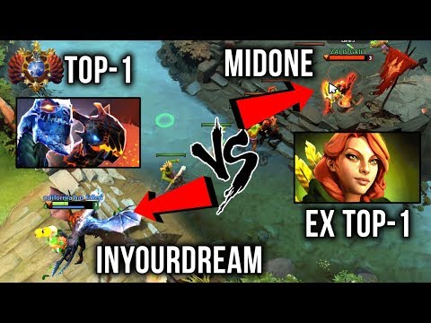TOP-1 inYourdreaM Jakiro vs ex-TOP-1 Midone Windranger EPIC Mid Battle - Dota 2