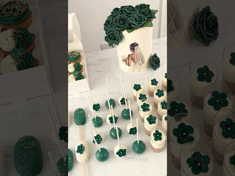 Bridal dessert table #cakedecorating #cake #cakedesign #bridalcake