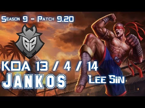 G2 Jankos LEE SIN vs JARVAN IV Jungle - Patch 9.20 EUW Ranked