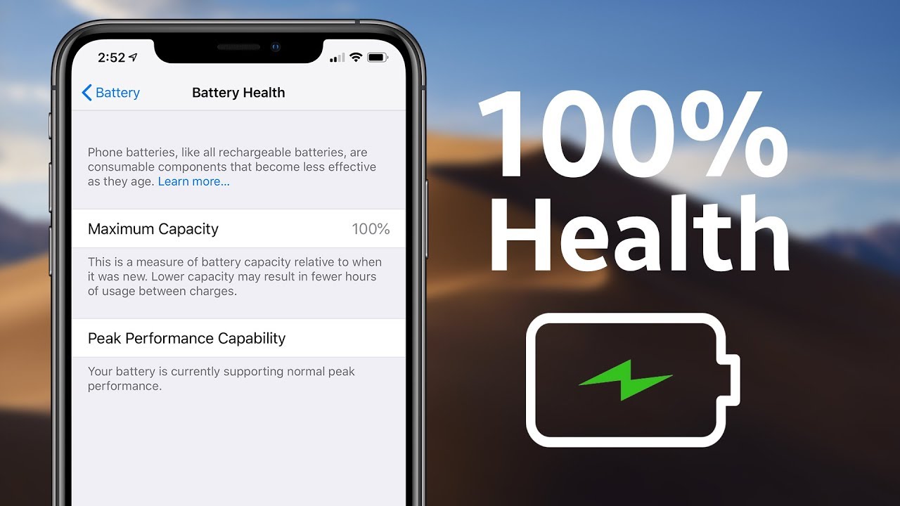 How I Keep My Battery Health At 100% - iPhone XS Max