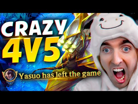 This is how I won a 4v5 in League of Legends (I HATE YASUOS)