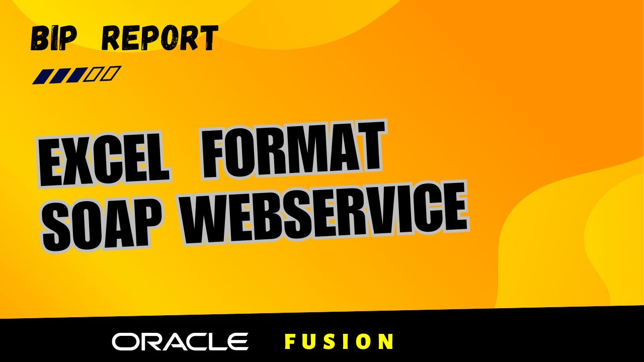 How to get the Oracle BIP report in excel format with SOAP web service, bip .xlsx #oracle #fusion