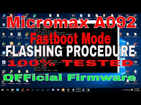 Micromax A092 Fastboot Mode Canvas FLASHING PROCEDURE 100% TESTED OFFicial Firmware
