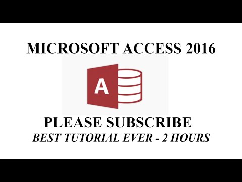 MICROSOFT ACCESS 2016 COMPLETE TUTORIAL **Access made SUPER EASY**