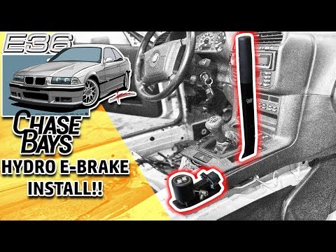 Chase bays Hydro ebrake install | First drift mod for the E36!!