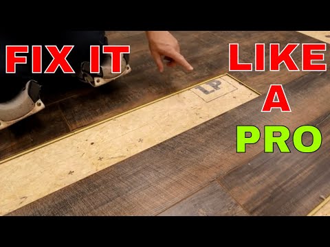 HOW TO REPAIR VINYL PLANK FLOORING