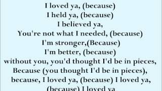 Because Jessica Mauboy Karaoke / Instrumental