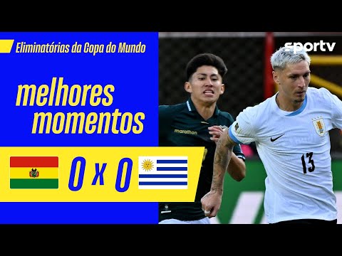 Gols e lances de Bolívia x Uruguai