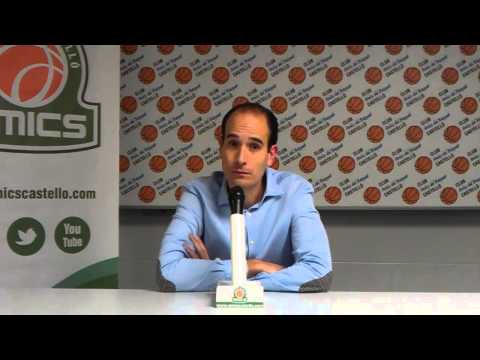 Declaraciones Kuko Cruza tras Amics Castelló-Lucentum