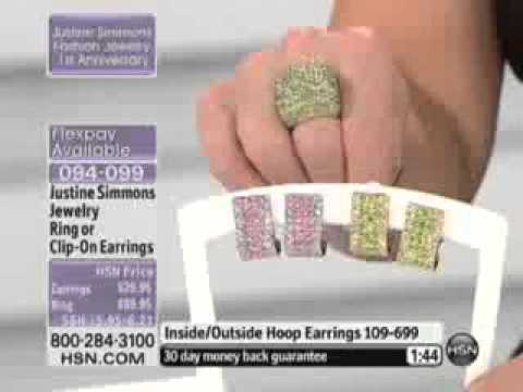 Justine Simmons Jewelry "Bling" Sugar Cube Ring  Justine Simmons Jewelry