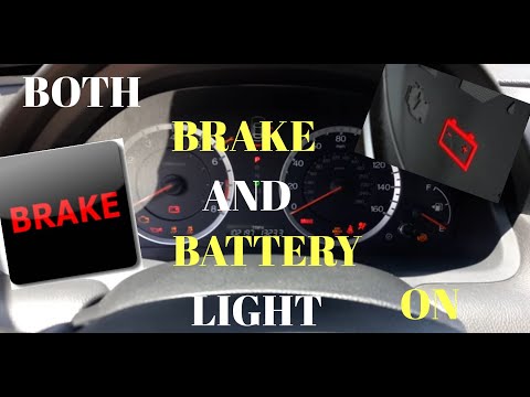 YouTube video about: Why is my brake light and battery light on?