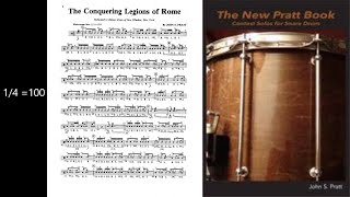 The Conquering Legions of Rome by John Pratt -Rudimental Play Along with Rick Series