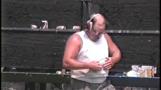 Man shoots himself in bulletproof vest.