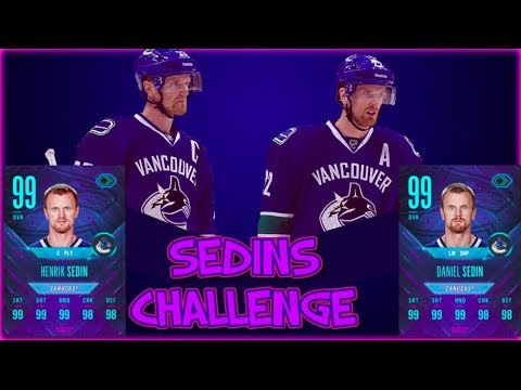 THE SEDINS NHL 18 CHALLENGE!!!!!
